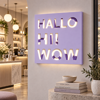 Enseigne lumineuse LED découpée sur mesure GOZONE, logo mural éclairé pour la décoration intérieure des boutiques