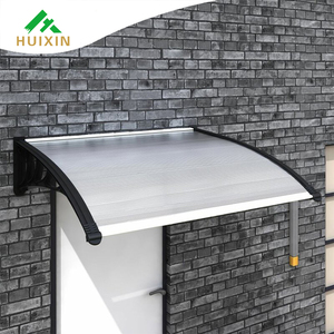 Nhôm không thấm nước mái hiên Polycarbonate cửa sổ bìa cho ban công ngoài trời mưa Polycarbonate mái nhôm cửa mái hiên - Product Image 4