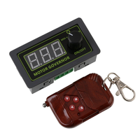 Controlador de Velocidad PLC 7-60V 15A con Pantalla Digital PWM, Apto para Motores con Escobillas, Control Remoto Inalámbrico, Venta al Por Mayor
