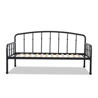 Lit d'appoint confortable MILFORD, design moderne et élégant, avec rangements, structure en métal durable, meubles de chambre à coucher