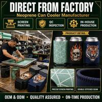 Manchon isotherme pliable et étanche en néoprène personnalisable pour canettes fines – Support de bière Coozie 12 oz sur mesure