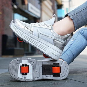 Zapatos para caminar para niños, niños y niñas, <span class=keywords><strong>patines</strong></span> deportivos de dos <span class=keywords><strong>ruedas</strong></span> para estudiantes, zapatos con <span class=keywords><strong>ruedas</strong></span> para caminar, <span class=keywords><strong>patines</strong></span> - Product Image 3