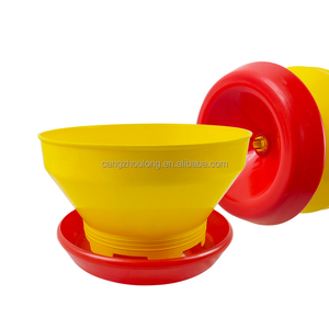Ingrosso ZZ LM109 giorno vecchio pollo secchio di plastica automatico pollame Turbo pulcino alimentatore con coperchio - Product Image 1