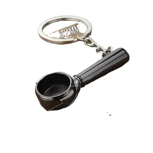 พวงกุญแจเครื่องชงกาแฟจำลองขนาดเล็กพวงกุญแจแบบปรับแต่งได้พวงกุญแจราคาดีที่สุด
