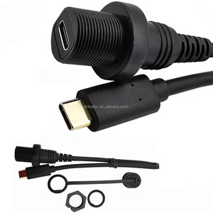 Loại C 3.1 lên xuống trái phải 90 độ góc nam sang 3.1 Loại C Bảng điều khiển nữ gắn cáp dữ liệu nhanh cho máy tính - Product Image 2