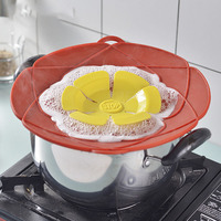 Couvercle de casserole anti-débordement et anti-poussière en silicone de qualité alimentaire, pièces de batterie de cuisine, couleur personnalisée en stock