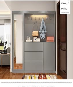 <span class=keywords><strong>Meuble</strong></span> à chaussures ultra-fin de luxe léger, 17 cm, étagère de séparation étroite suspendue pour salon, hall, entrée de la maison - Product Image 6