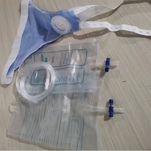 Dispositif de collecte d'urine en silicone pour hommes, femmes, personnes alitées, personnes âgées, urinoir jetable avec sac et tube - Product Image 3