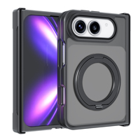Funda Magnética Giratoria 360° con Anillo para iPhone 18, Protección Completa de Bisagra, Antigolpes, Carcasa Rígida de PC, Soporte de Carga Inalámbrica