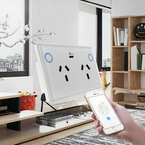 AU Standard Smart doppia presa di alimentazione 2-Gang interruttore a parete Alexa Google Home 13A 220V veloce USB C caricabatterie Touch pannello vita IP53 - Product Image 3