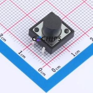 TC-1212DR-9.0H-250 Tactile Switch Through hole Component (THT),12x12mm Switch 12mm 12mm 9mm - Product Image 1