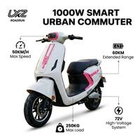 Scooter électrique de tourisme puissant 1000W, système de frein à disque, commande vocale intelligente, design léger et étanche, vitesse maximale 41-50 km/h