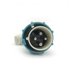 Prise de courant standard IEC P12-3B1 bleue 792757 pour usage maritime et industriel, courant nominal 15A, niveau IP67, laiton, acier inoxydable, PVC - Product Image 2