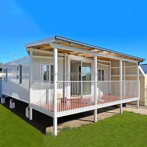 Bureau mobile d'Australie Maison préfabriquée en acier Petites maisons Maison préfabriquée extensible pliable