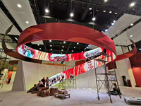 Módulo LED Flexible para Interiores P1.86 P2 P2.5 P3 P4, Panel de Pantalla LED Flexible de 320x160mm 4K para Paredes de Video Creativas y Arte