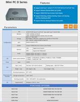 Mini PC Industrial Intel I3 de 4.ª Generación con Garantía de 3 Años, Doble Núcleo, DDR3 8G, SSD de 128 GB, Win10