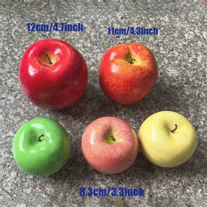 Fruta decorativa de Navidad, manzana roja falsa grande realista, manzana de espuma impermeable reutilizable para centros de mesa de fiesta - Product Image 3