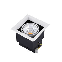 2024 moins cher prix rotatif Downlight pour décor intérieur noir Double Spot réglable intégré Double tête gril lumière