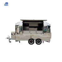 MAICHE SL-6T Nouveau style Camion de restauration rapide multifonctionnel en acier inoxydable personnalisé à 4 roues pour hamburgers, barbecues et hot-dogs en extérieur