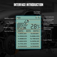 AUTOOL AS502 Testeur Numérique Professionnel Électronique de Liquide de Frein DOT Vente Directe Usine Outil de Diagnostic Automobile 6V Anglais M3 Super