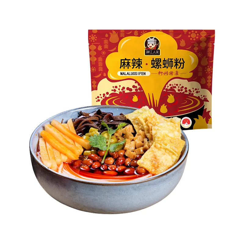 중국 음식 강 달팽이 쌀 국수 매운 맛 Luosifen 330 그램/가방 국수 인스턴트
