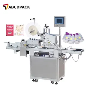 Automatic Pouch Top Flat Surface Flag Card Sticker Tag Label Applicator Labeling Machine For Envelope Plastic Bag