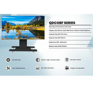 Pantalla LED Plegable Todo en Uno de 135/162 Pulgadas, Pantalla Móvil para Videoconferencias, para Salas de Reuniones, <span class=keywords><strong>Tiendas</strong></span> Minoristas y Centros Comerciales - Product Image 2