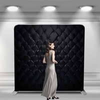 Bannière publicitaire personnalisée Focus FTS08 7,6*7,6 pieds 8 pieds pour salon professionnel, affichage en tissu tendu, cadre en aluminium portable de 32 mm, toile de fond