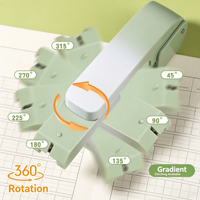 360 °   Agrafeuse rotative, agrafeuse de bureau haute performance pour usage professionnel et domestique, agrafeuse pour brochures à agrafage central, cadeau de papeterie