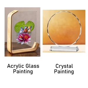 Pha Lê Slate Kỹ Thuật Số Sơn Dầu Gallery Bọc Vải Hoa Chủ Đề Trang Chủ Trang Trí Tường Nghệ Thuật Với Treo Trang Trí Nội Thất - Product Image 2