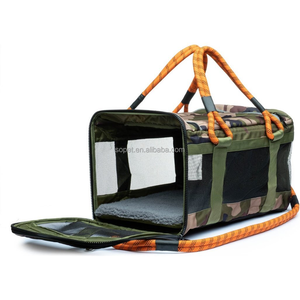 Tasma/omuz kemeri ile seyahat taşıyıcısı 2 in 1-kamuflaj ve turuncu yumuşak taraflı katlanabilir köpek <span class=keywords><strong>Pet</strong></span> seyahat taşıyıcısı - Product Image 2