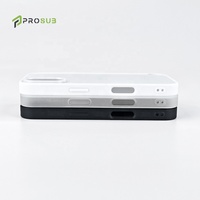 Coque de téléphone Prosub personnalisée en TPU 2D par sublimation pour iPhone 16 17 Series, protection antichoc, modèles compatibles : 13 Pro Max, 14 Pro