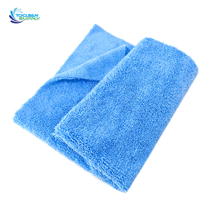 Láser de microfibra para coche, pulidor sónico sin bordes, <span class=keywords><strong>toalla</strong></span> 40x40, 450gsm, 350gsm, 400gsm, Corea, con logo en relieve - Product Image 3