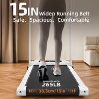 Tapis roulant pliable et portable avec moteur 0,75 CV, vitesse de 1,0 à 10 km/h, écran LED, télécommande, application de programmation pour la maison/le bureau