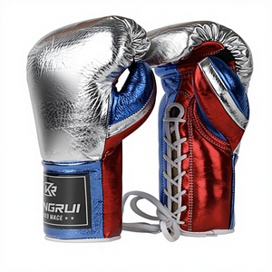 Gants de boxe personnalisés avec logo, rembourrage en <span class=keywords><strong>crin</strong></span> de cheval, gants d'entraînement et de sparring pour adultes - Product Image 3