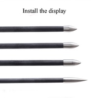 Pointes de flèches STARCN de 4,2 mm de diamètre intérieur - Pointes de flèches de tir à l'arc en acier inoxydable de 80/100/120/150 grains