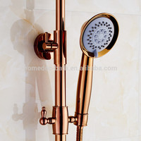 Pomme de douche en laiton plaqué or Rose, 2019, robinet de salle de bains, douche de pluie contrôlée, ensemble de douche vintage, meilleure vente en europe
