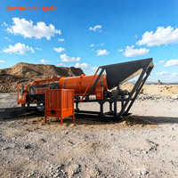 Trommel de criblage d'or à longue durée de vie, 200 tonnes/heure, équipement minier automatique avec lavage de l'argile pour la capture de l'or fin
