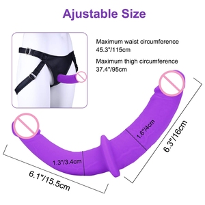 2025 Nieuwe Stijl Koppels Seksspeeltje Afneembare Dubbele Siliconen Dildo 'S Realistische Draagbare Dildo 'S Voor Vrouwen Lesbische - Product Image 3