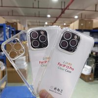 Coque de téléphone transparente de 2,0 mm pour iPhone 15, 15 Plus, 15 Pro, 15 Pro Max, TPU vierge, vente chaude, prix bas, coque de téléphone transparente