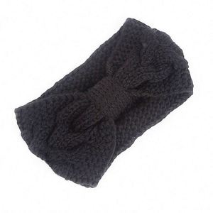 GTOP Custom Acrylic Bowknot Cable Knit Crochet <b>Headband</b> Plain Braided Winter Ear Warmer High-quality Women - Product Image 5