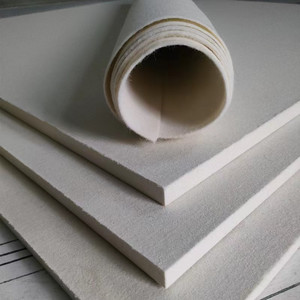 Rouleau de feutre de laine industrielle blanche à aiguille non tissée - Product Image 6
