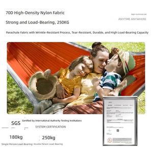 Venta directa de fábrica de hamacas para acampar al aire libre, venta al por mayor de tela de paracaídas, para una sola persona - Product Image 2