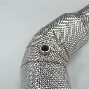 ท่อดาวน์ไปป์สำหรับ Audi RS6/RS7 C8 4.0T  พร้อมแผ่นกันความร้อนประสิทธิภาพสูง ท่อดาวน์ไปป์แบบ 300 เซลล์ - Product Image 3