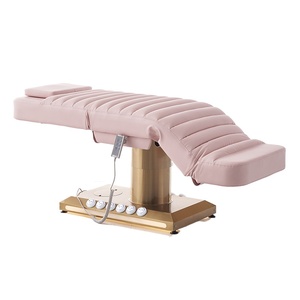 Table de massage électrique populaire pour salon de beauté, avec commande au pied, base en cuir, idéale pour les spas médicaux, hôtels et hôpitaux - Product Image 2