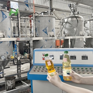 Équipement de raffinerie d'huile comestible entièrement continu 5TPD, ligne de production de raffinerie d'huile de soja, machine de raffinerie d'huile de cuisson - Product Image 2