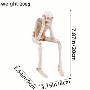 Oferta Especial: Estatua de Esqueleto Realista que Habla y No Oye Malos Sonidos, Decoración de Halloween, Colección de Terror de Poliresina, Regalo, EE. UU. - Product Image 4