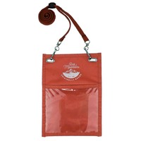 Oem dompet leher acara olahraga tahan air & dompet leher perjalanan tempat lencana untuk paspor