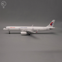 Avion radiocommandé avec lumière LED ABS, modèle d'hélicoptère décoratif, élégant, cadeau d'affaires, taille de 45cm, A321, aérienne de chine, échelle 1/100