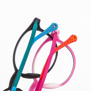 Montures de lunettes en titane et caoutchouc, monture ronde complète, légères, unisexes, verres optiques en résine 8339 - Product Image 1